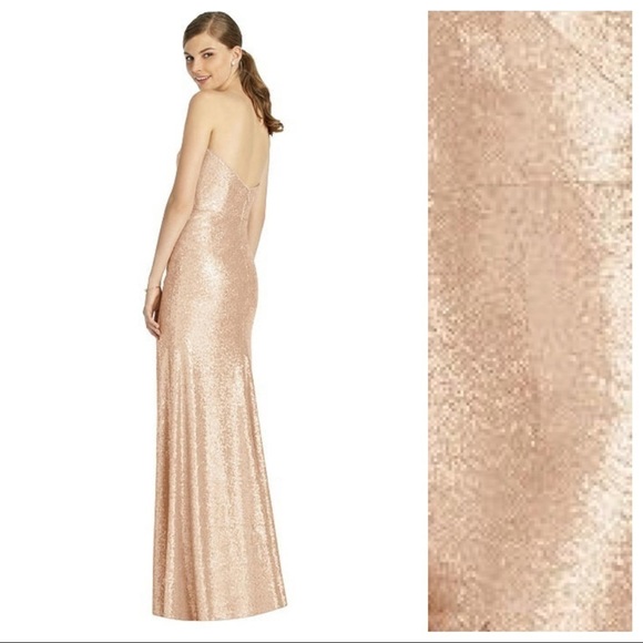 NWT. Dessy Collection Vivian Diamond Dress Size 10 - Picture 3 of 7